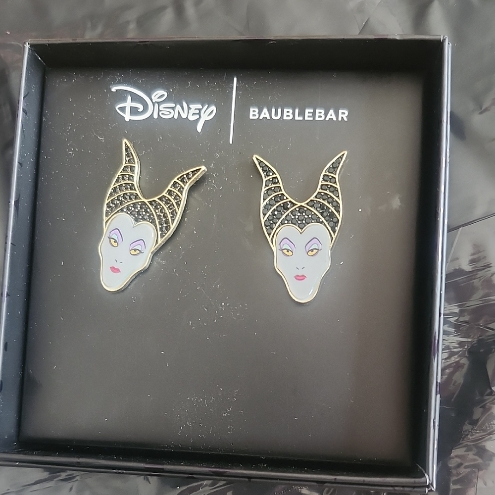 BaubleBar X Disney Maleficent Earrings NWT